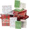 Juvale 48 Pack Empty Christmas Shirt Boxes, Assorted Size Gift Boxes with Lids, Holiday Boxes for Presents in 4 Festive Designs, Perfect for Xmas Wrapping